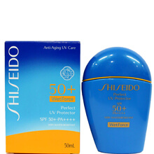 Kem chống nắng Shiseido Màu Xanh Perfect UV Protector Multi Defense SPF 50+/PA++++ (50ml) Nhật Bản