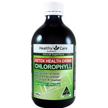 Nước Diệp Lục Healthy Care Chlorophyll 500ml - Thải Độc Tố Cơ Thể Úc
