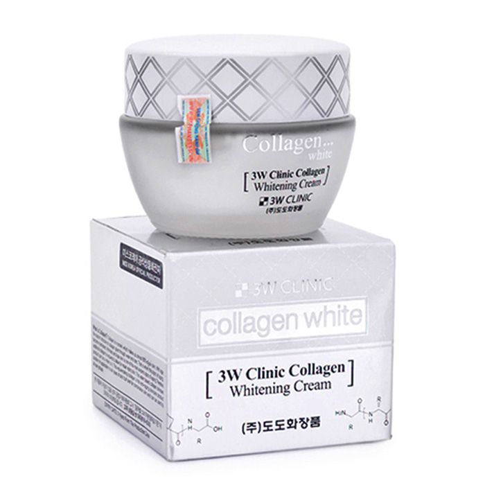 Cach Lam Trắng Da Mặt Tự Nhien Nhanh Nhất Với Kem 3w Clinic Collagen