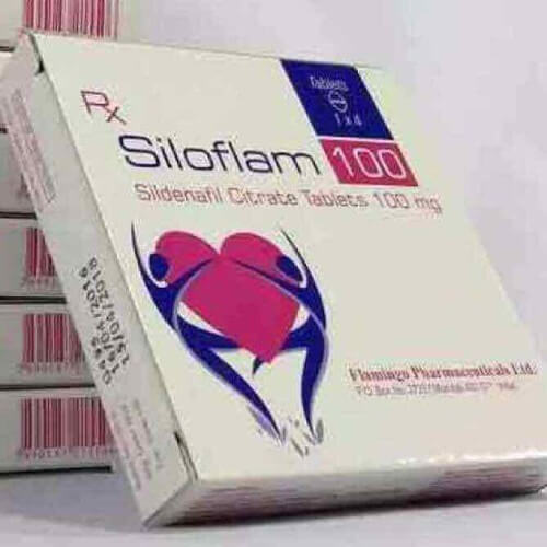 Thuốc cường dương Siloflam 100 Ấn Độ 4 viên - Trị rối loạn cương dương 