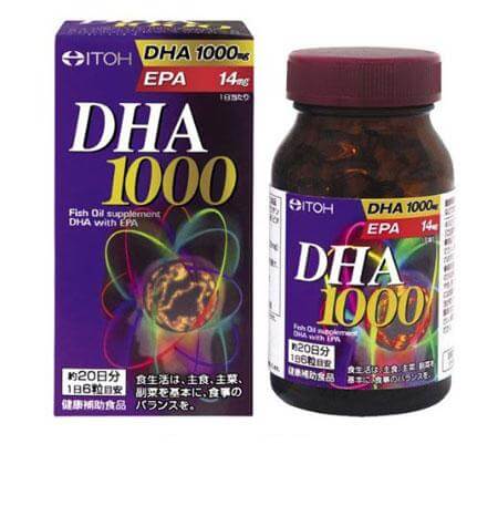 Viên bổ não DHA và EPA của Nhật Itoh 120 Viên (DHA 1000mg & EPA 14mg)