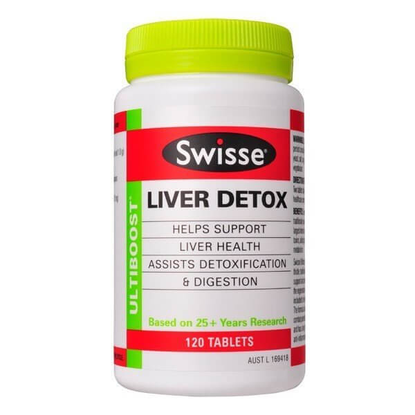 Viên bổ gan thải độc gan Swisse Liver Detox 120 viên Úc