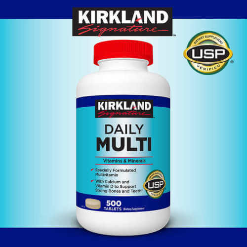 Viên uống Bổ Sung Vitamin và Khoáng chất Kirkland Daily Multi Vitamins and Minerals 500 viên Mỹ 