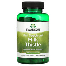 Viên uống giải độc gan Swanson Milk Thistle 1000mg của Mỹ 100 viên