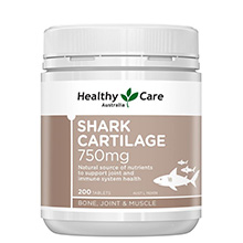 Viên sụn vi cá mập Úc Healthy Care Shark Cartilage 750mg 200 viên