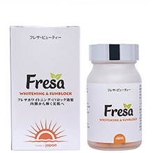 Viên uống trắng da chống nắng Fresa Whitening and Sunblock Nhật Bản 60 viên