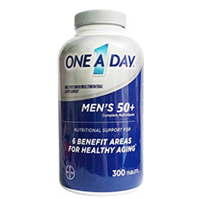 Viên Vitamin One A Day Men's 50+ cho Nam trên 50 tuổi 220 viên Mỹ