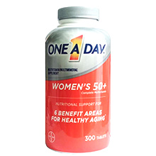Viên uống Vitamin One A Day Women's 50+ cho Nữ trên 50 tuổi Bayer 300 viên Mỹ